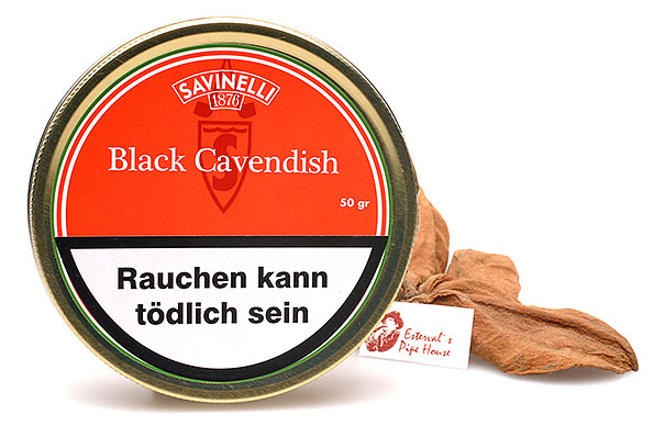 Savinelli Black Cavendish Pipe tobacco 50g Tin